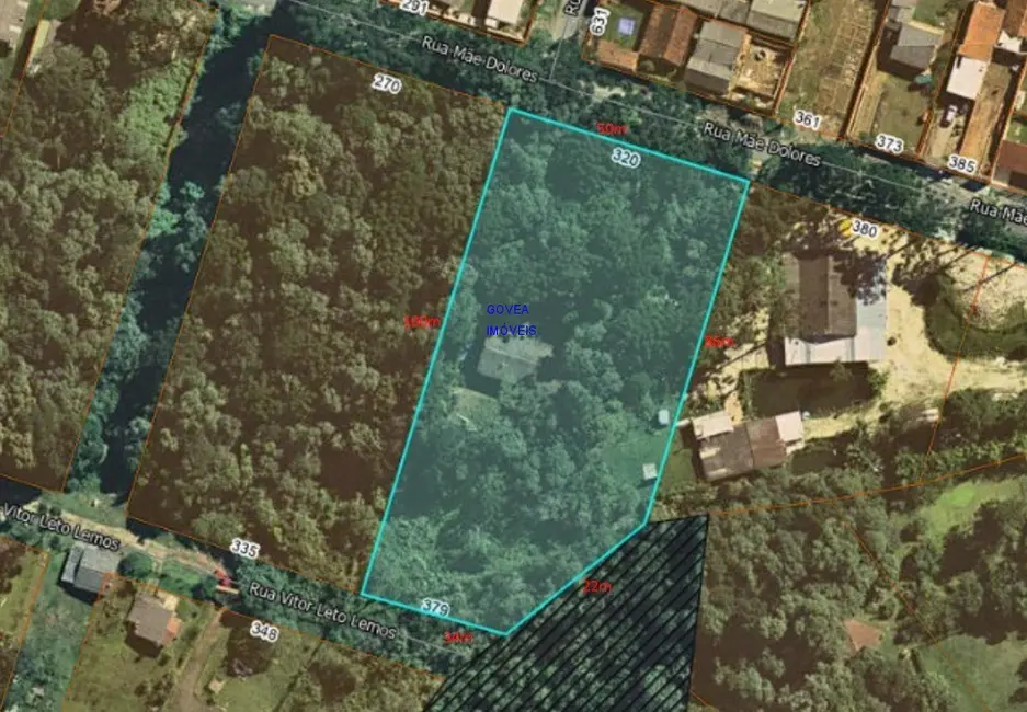 Foto 3 de Terreno / Lote com 3 quartos à venda, 180m2 em Borda do Campo, Sao Jose Dos Pinhais - PR