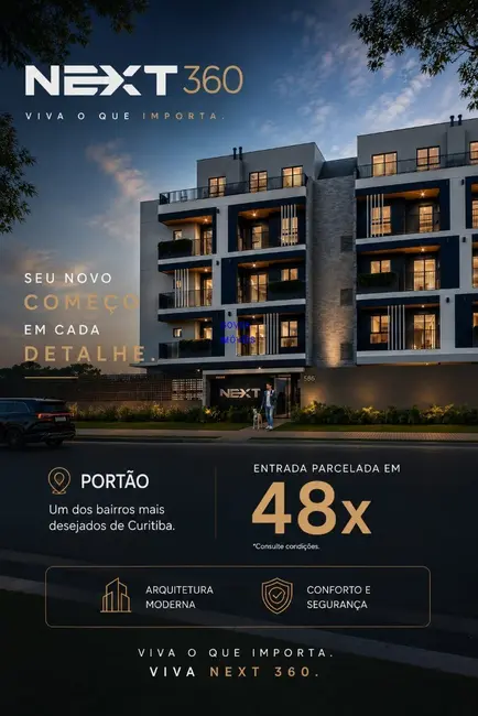 Foto 1 de Apartamento com 2 quartos à venda, 35m2 em Portão, Curitiba - PR
