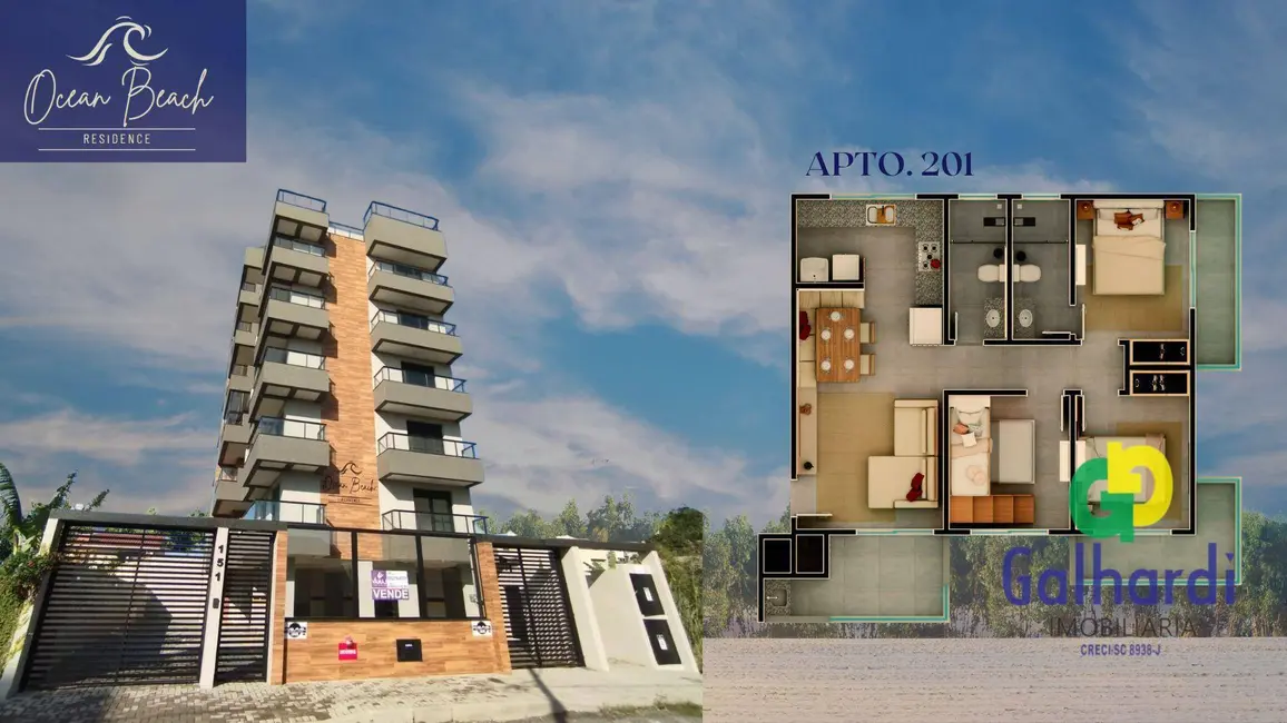 Foto 7 de Apartamento com 2 quartos à venda, 93m2 em Itapoa - SC