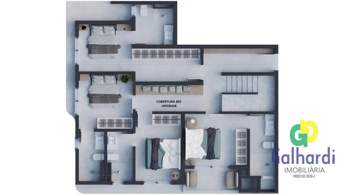 Foto 9 de Apartamento com 2 quartos à venda, 130m2 em Itapoa - SC