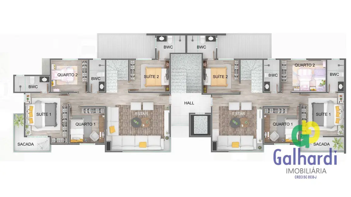 Foto 9 de Apartamento com 4 quartos à venda, 129m2 em Itapoa - SC