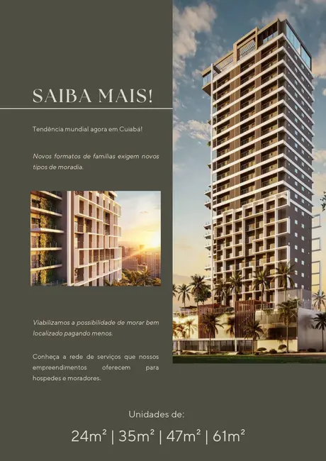 Foto 10 de Apartamento com 1 quarto à venda, 24m2 em Bosque da Saúde, Cuiaba - MT