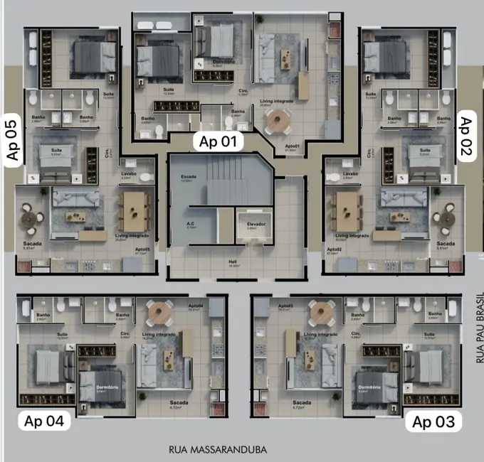 Foto 8 de Apartamento com 2 quartos à venda, 62m2 em Camboriu - SC