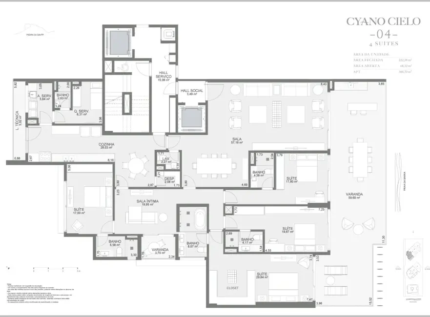 Foto 2 de Apartamento com 4 quartos à venda, 300m2 em Barra da Tijuca, Rio De Janeiro - RJ