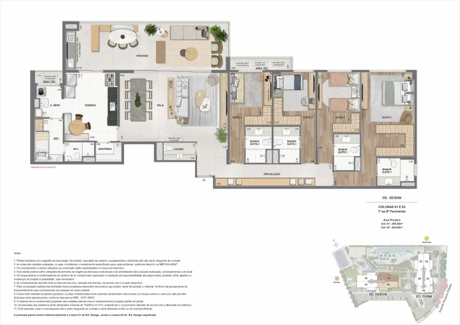 Foto 2 de Apartamento com 4 quartos à venda, 204m2 em Barra da Tijuca, Rio De Janeiro - RJ