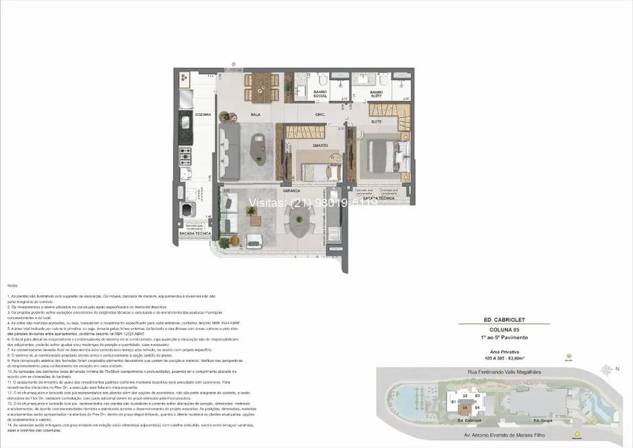 Apartamento com 2 quartos à venda, 85m2 em Barra da Tijuca, Rio De Janeiro - RJ - imagem 2 Foto 2 de Apartamento com 2 quartos à venda, 85m2 em Barra da Tijuca, Rio De Janeiro - RJ