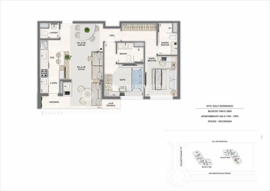 Foto 2 de Apartamento com 2 quartos à venda, 78m2 em Barra da Tijuca, Rio De Janeiro - RJ