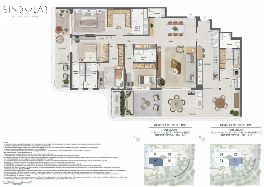 Foto 2 de Apartamento com 4 quartos à venda, 221m2 em Barra da Tijuca, Rio De Janeiro - RJ