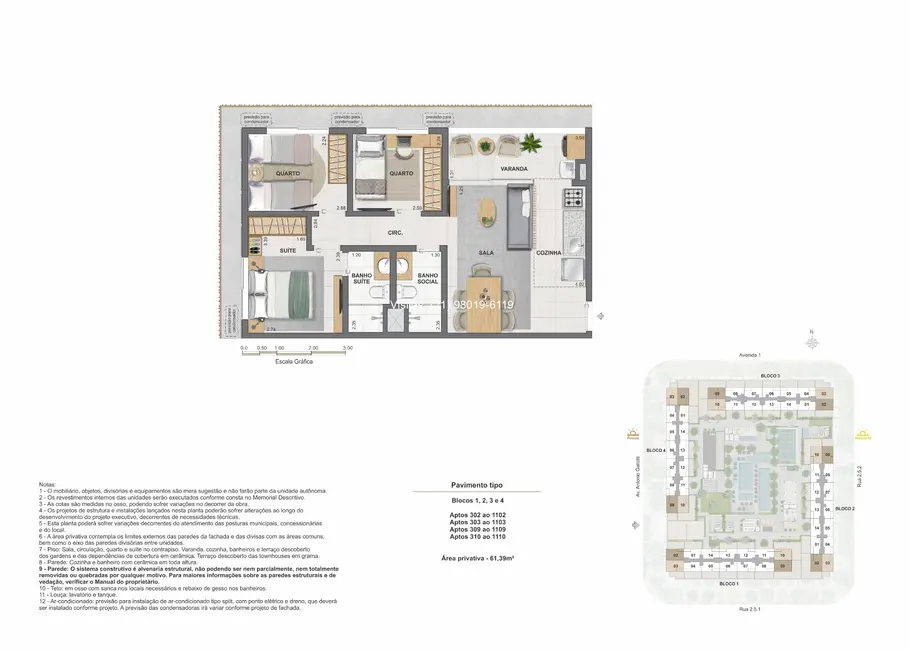 Foto 3 de Apartamento com 3 quartos à venda, 61m2 em Rio De Janeiro - RJ