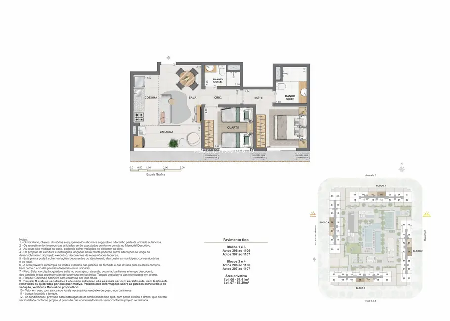 Foto 2 de Apartamento com 2 quartos à venda, 51m2 em Rio De Janeiro - RJ