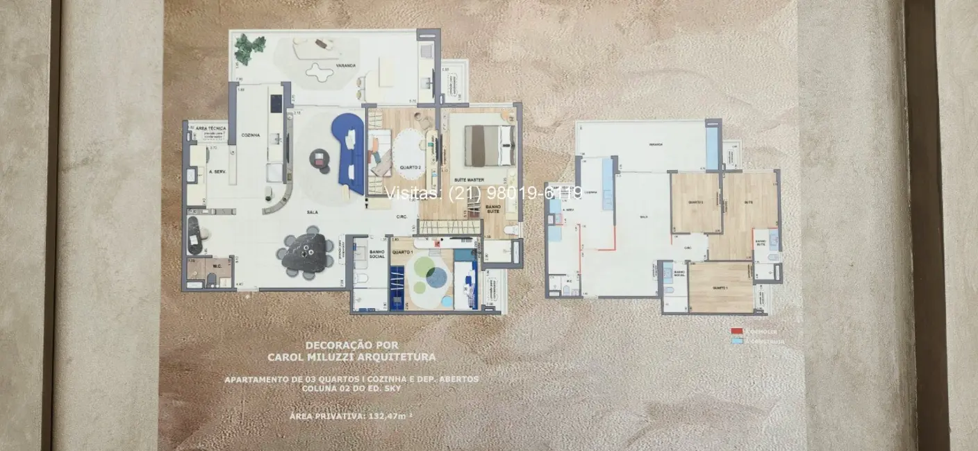 Foto 2 de Apartamento com 3 quartos à venda, 133m2 em Barra da Tijuca, Rio De Janeiro - RJ