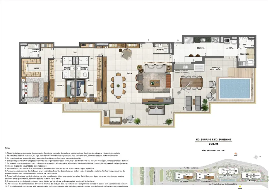 Foto 2 de Apartamento com 3 quartos à venda, 212m2 em Barra da Tijuca, Rio De Janeiro - RJ