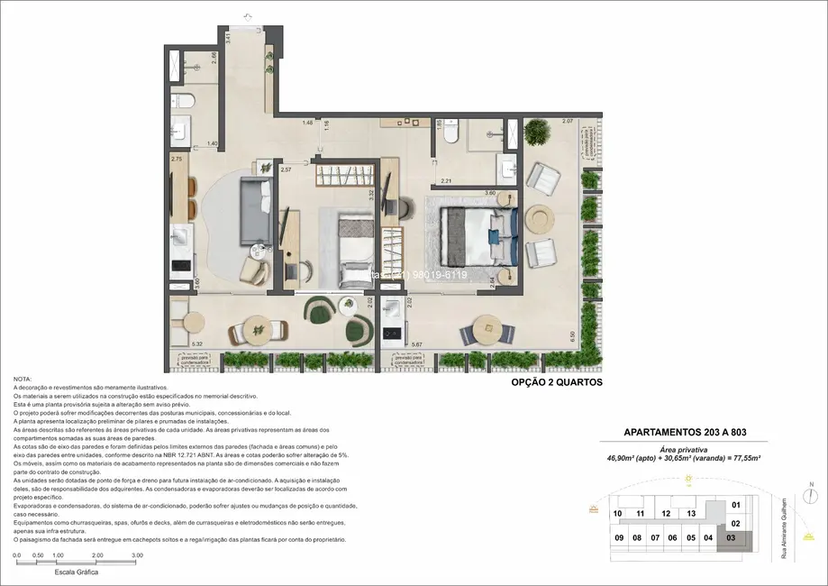 Foto 3 de Apartamento com 2 quartos à venda, 78m2 em Leblon, Rio De Janeiro - RJ