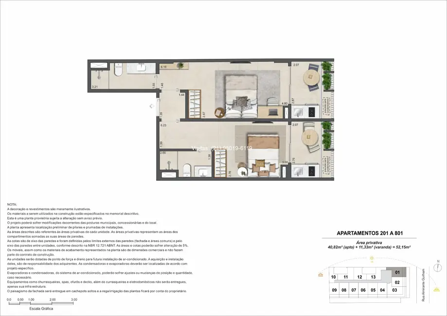 Foto 3 de Apartamento com 2 quartos à venda, 62m2 em Leblon, Rio De Janeiro - RJ