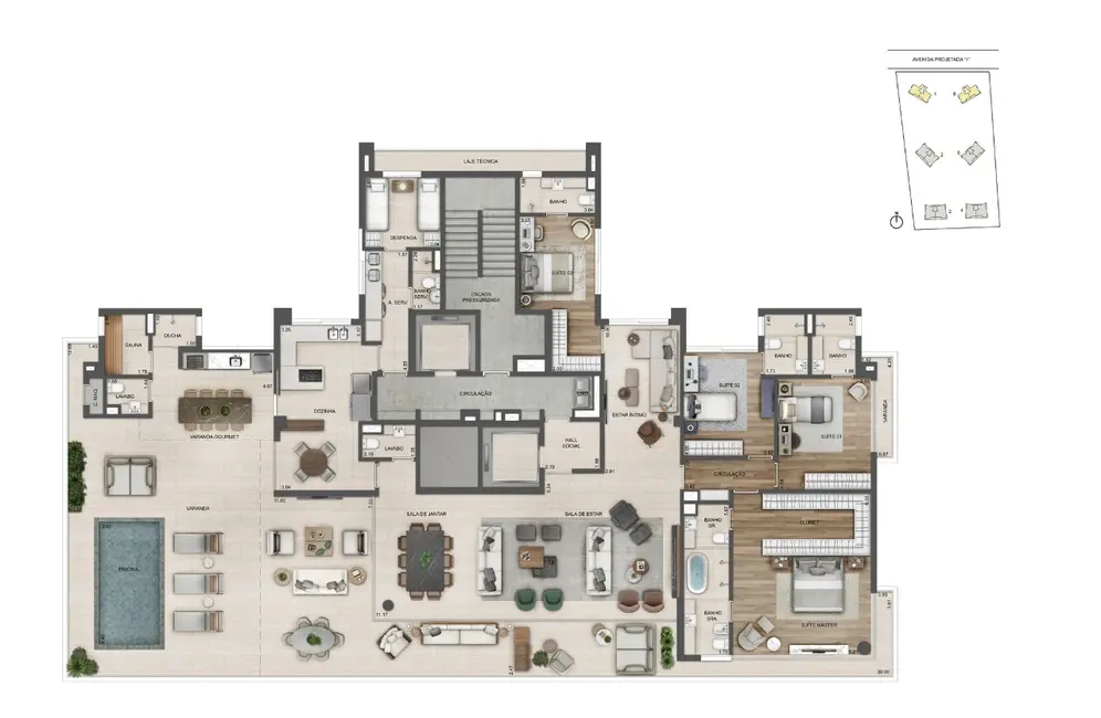 Foto 1 de Apartamento com 4 quartos à venda, 386m2 em Barra da Tijuca, Rio De Janeiro - RJ