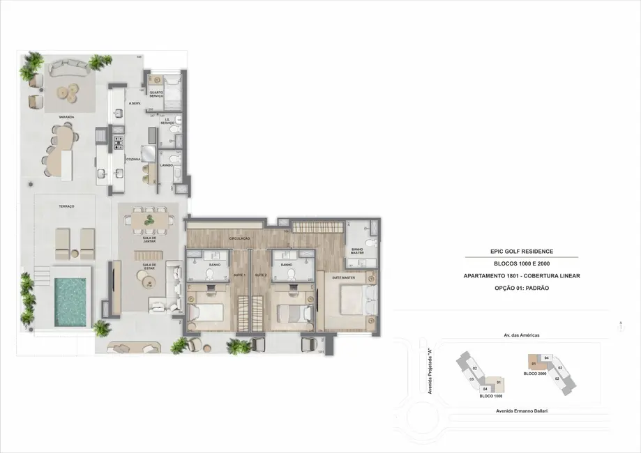 Foto 2 de Apartamento com 3 quartos à venda, 163m2 em Barra da Tijuca, Rio De Janeiro - RJ