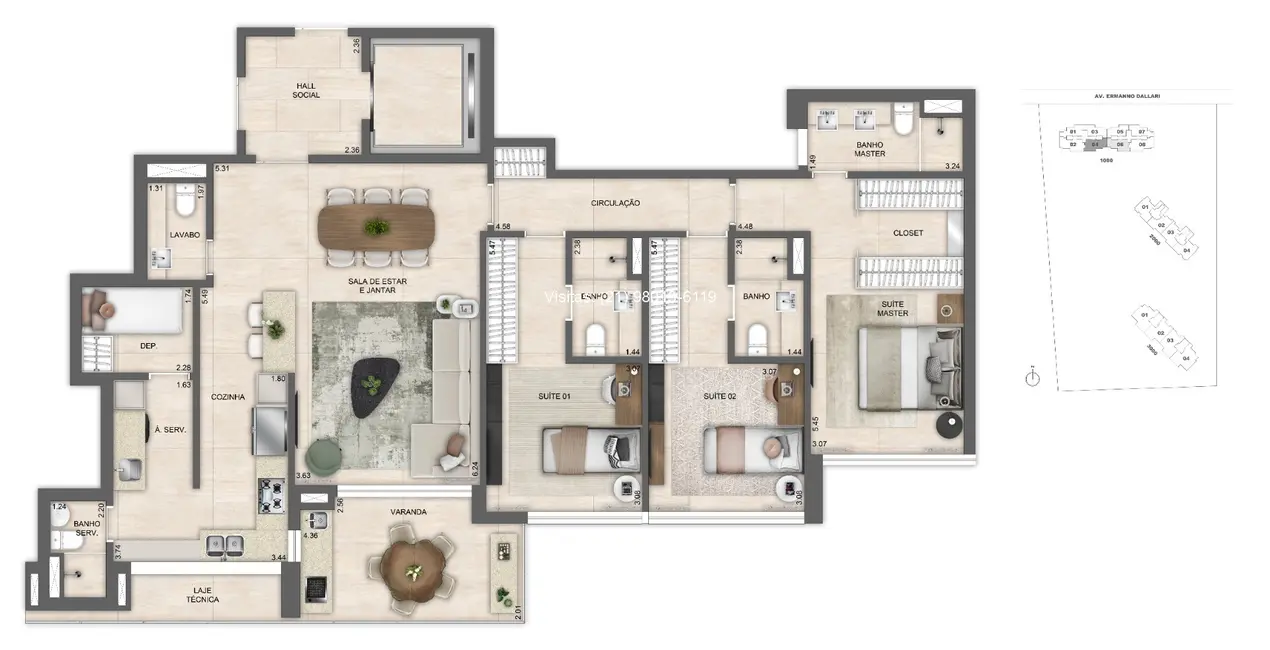 Foto 2 de Apartamento com 3 quartos à venda, 132m2 em Barra da Tijuca, Rio De Janeiro - RJ