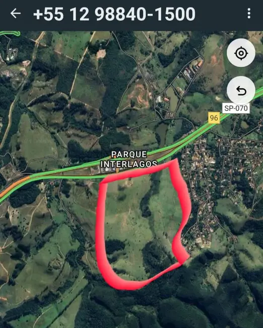 Terreno / Lote à venda, 1351000m2 em Sao Jose Dos Campos - SP - imagem 2 Foto 2 de Terreno / Lote à venda, 1351000m2 em Sao Jose Dos Campos - SP