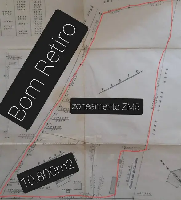 Foto 2 de Terreno / Lote à venda, 10800m2 em Sao Jose Dos Campos - SP