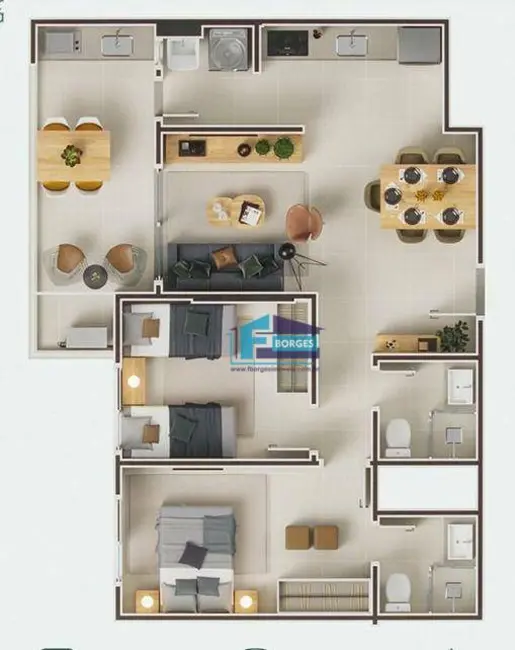 Apartamento com 2 quartos à venda, 71m2 em Centro, Itanhaem - SP - imagem 3 Foto 3 de Apartamento com 2 quartos à venda, 71m2 em Centro, Itanhaem - SP