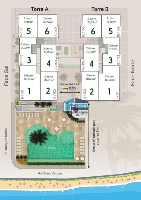 Foto 7 de Apartamento com 2 quartos à venda, 72m2 em Centro, Itanhaem - SP