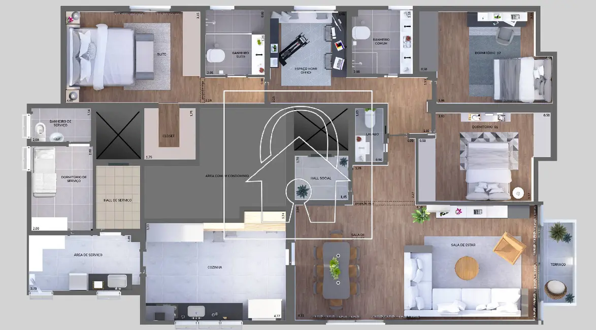 Foto 9 de Apartamento com 3 quartos à venda, 160m2 em Moema, São Paulo - SP