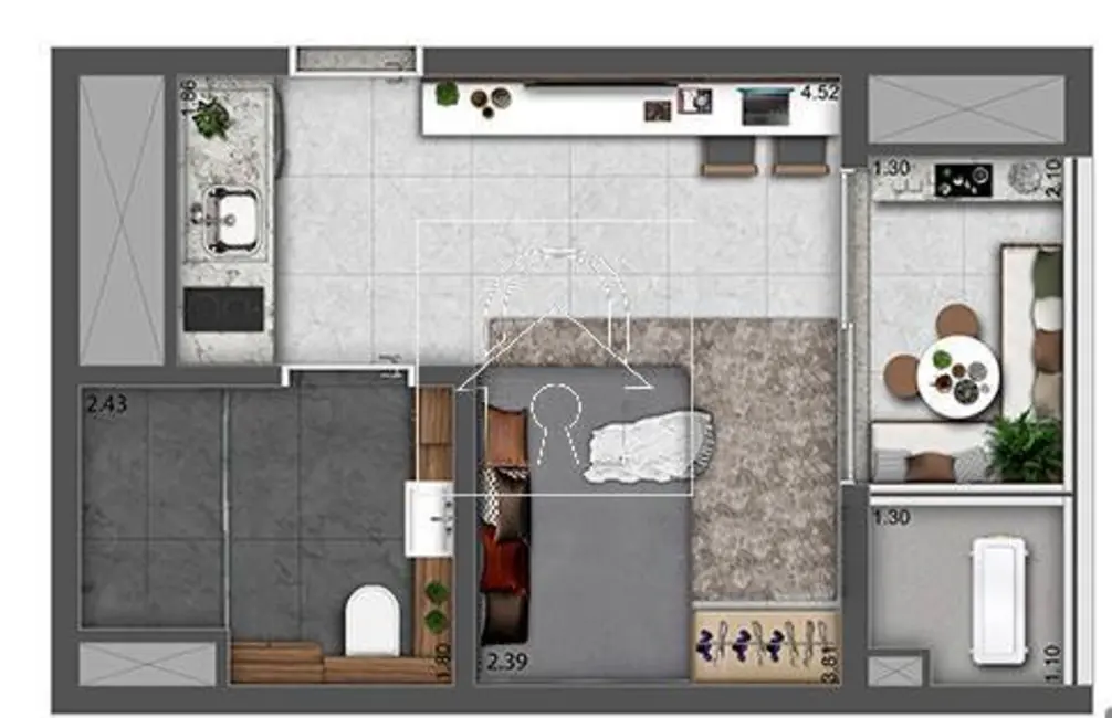 Foto 3 de Apartamento com 1 quarto à venda, 28m2 em Jardim Independência, São Paulo - SP