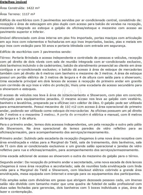 Foto 4 de Armazém / Galpão à venda e para alugar, 1422m2 em Parque Novo Mundo, São Paulo - SP