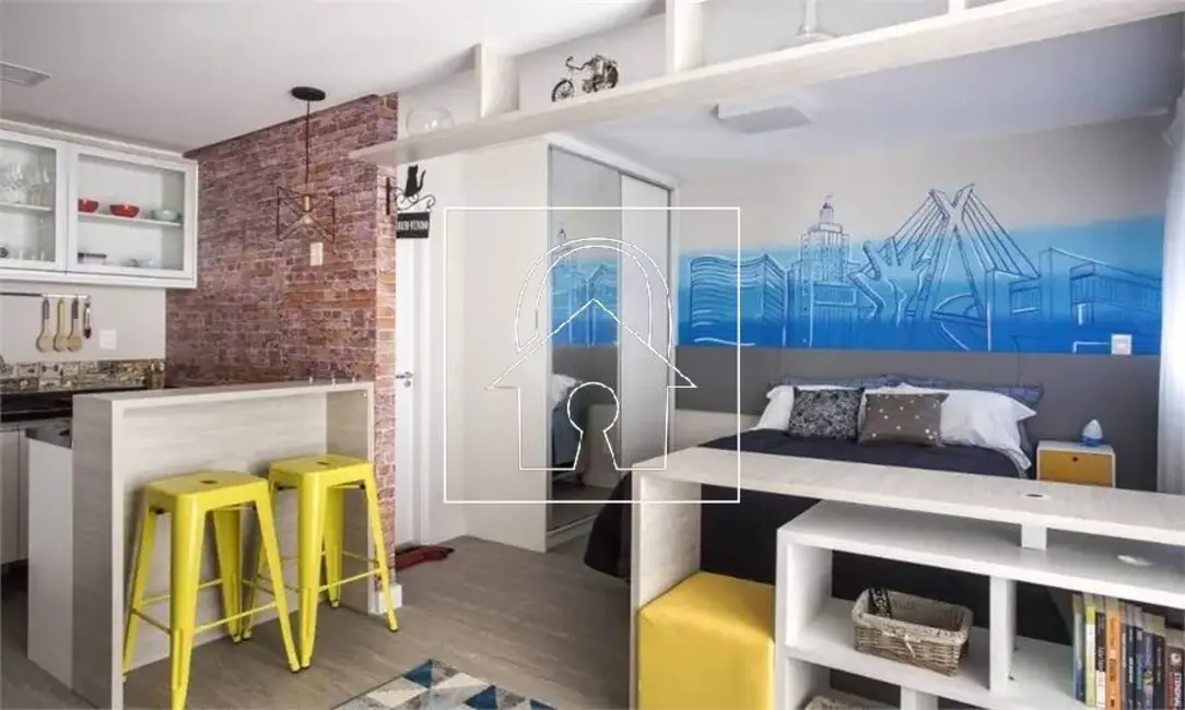 Foto 3 de Apartamento com 1 quarto para alugar, 35m2 em Campo Belo, São Paulo - SP
