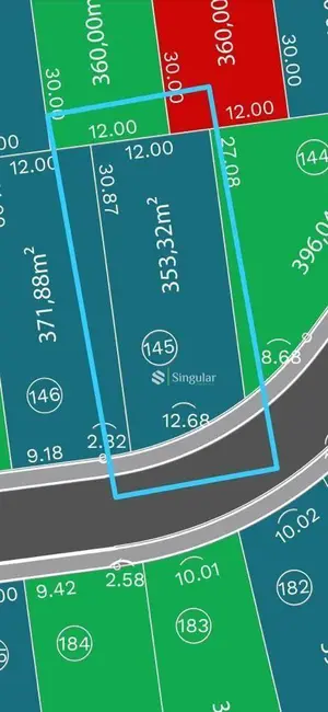 Foto 6 de Terreno / Lote à venda, 353m2 em Igrejinha, Juiz De Fora - MG