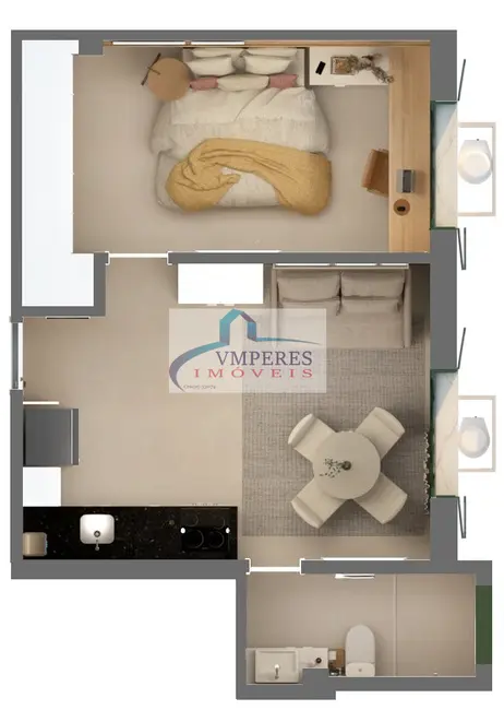 Foto 2 de Apartamento com 1 quarto à venda, 37m2 em Copacabana, Rio De Janeiro - RJ