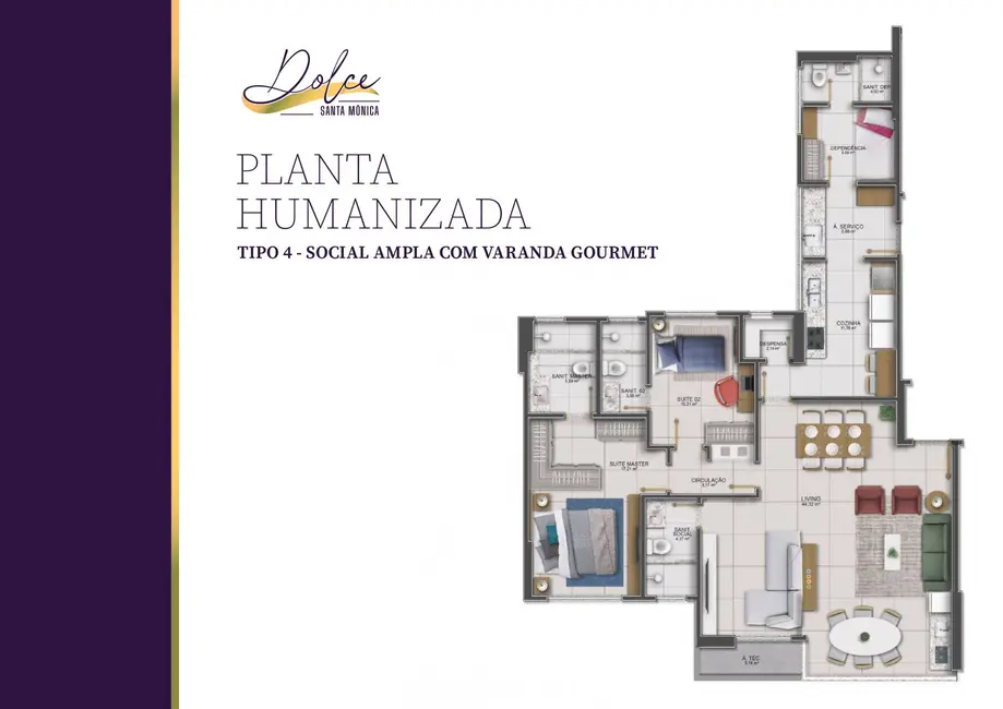 Apartamento com 3 quartos à venda em Santa Mônica, Feira De Santana - BA - imagem 6 Foto 6 de Apartamento com 3 quartos à venda em Santa Mônica, Feira De Santana - BA