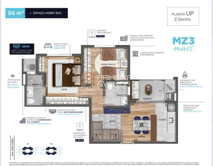 Foto 6 de Apartamento com 3 quartos à venda e para alugar, 73m2 em Sao Jose Dos Campos - SP