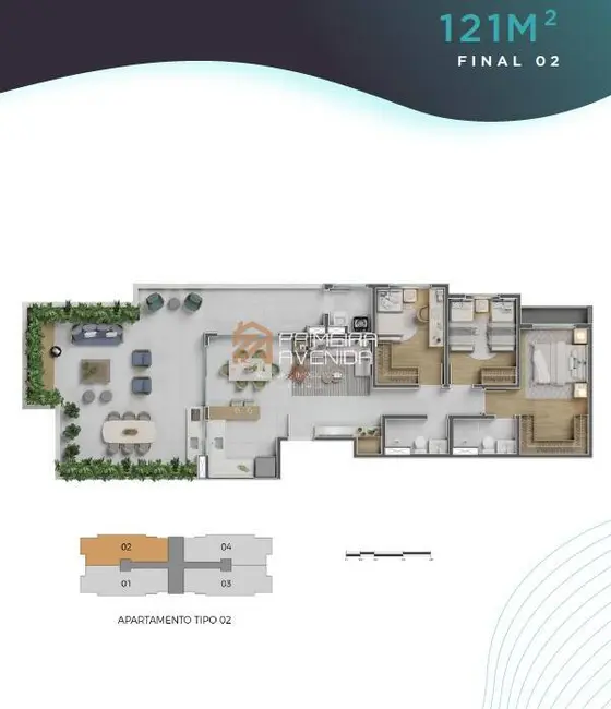 Foto 8 de Apartamento com 2 quartos à venda, 54m2 em Sao Jose Dos Campos - SP