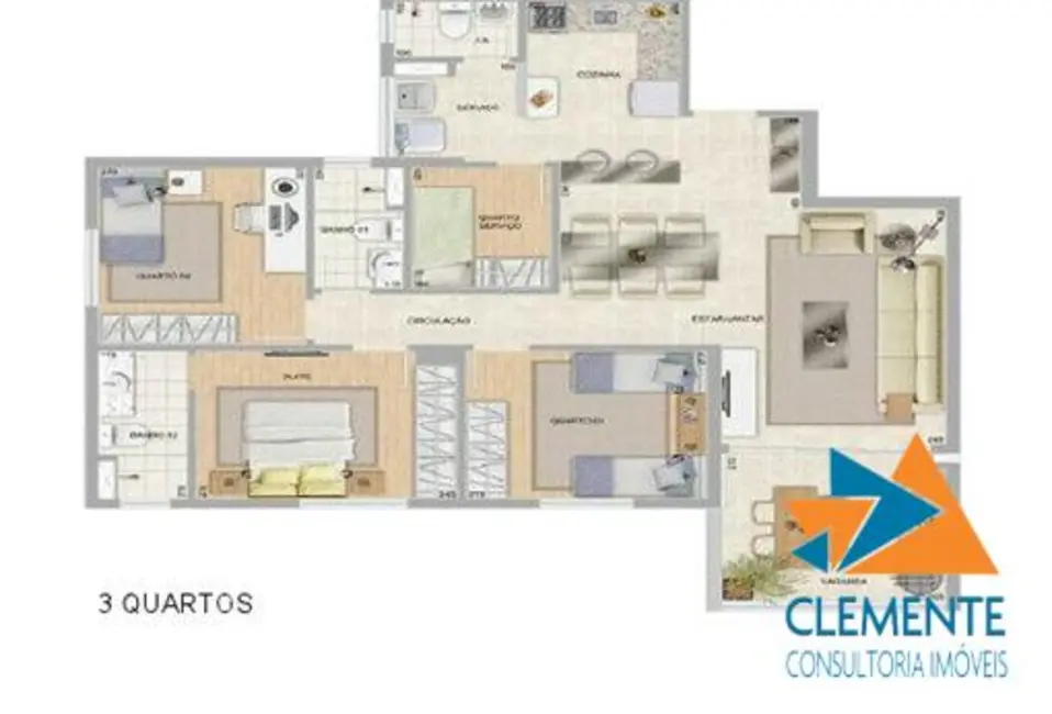 Apartamento com 3 quartos à venda, 91m2 em Serra, Belo Horizonte - MG - imagem 7 Foto 7 de Apartamento com 3 quartos à venda, 91m2 em Serra, Belo Horizonte - MG