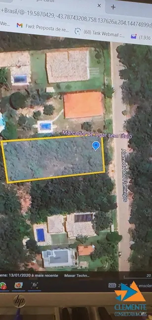 Foto 4 de Terreno / Lote à venda, 1000m2 em Jaboticatubas - MG