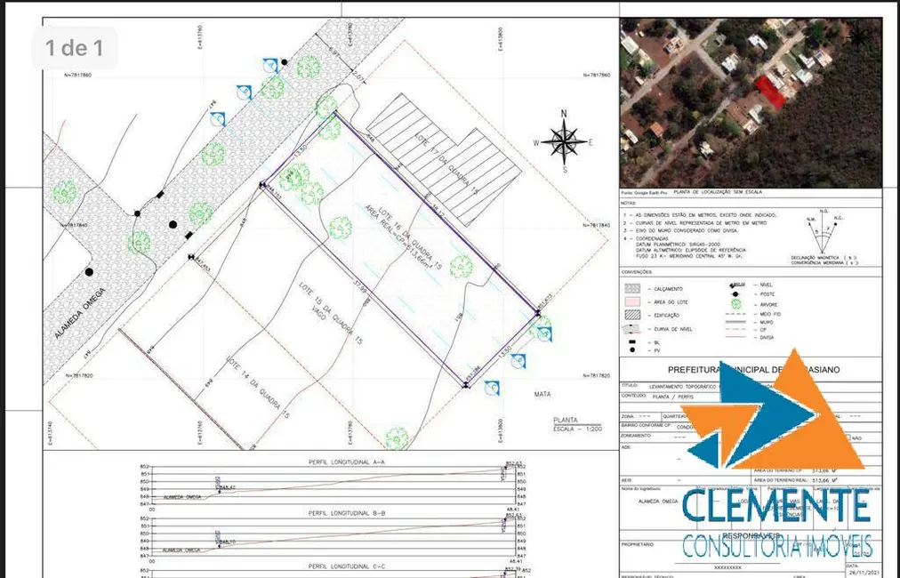 Foto 2 de Terreno / Lote à venda, 513m2 em Vespasiano - MG