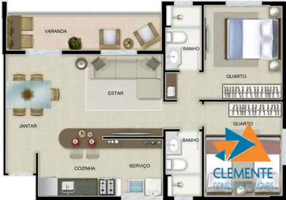 Foto 11 de Apartamento com 3 quartos à venda, 82m2 em Jaraguá, Belo Horizonte - MG