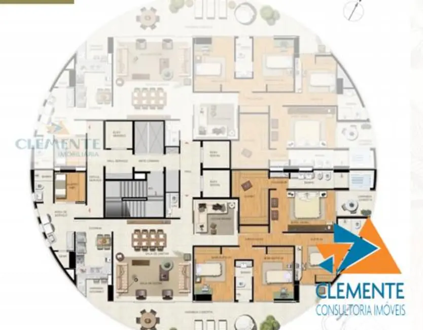 Apartamento com 4 quartos à venda, 244m2 em Vale do Sereno, Nova Lima - MG - imagem 9 Foto 9 de Apartamento com 4 quartos à venda, 244m2 em Vale do Sereno, Nova Lima - MG