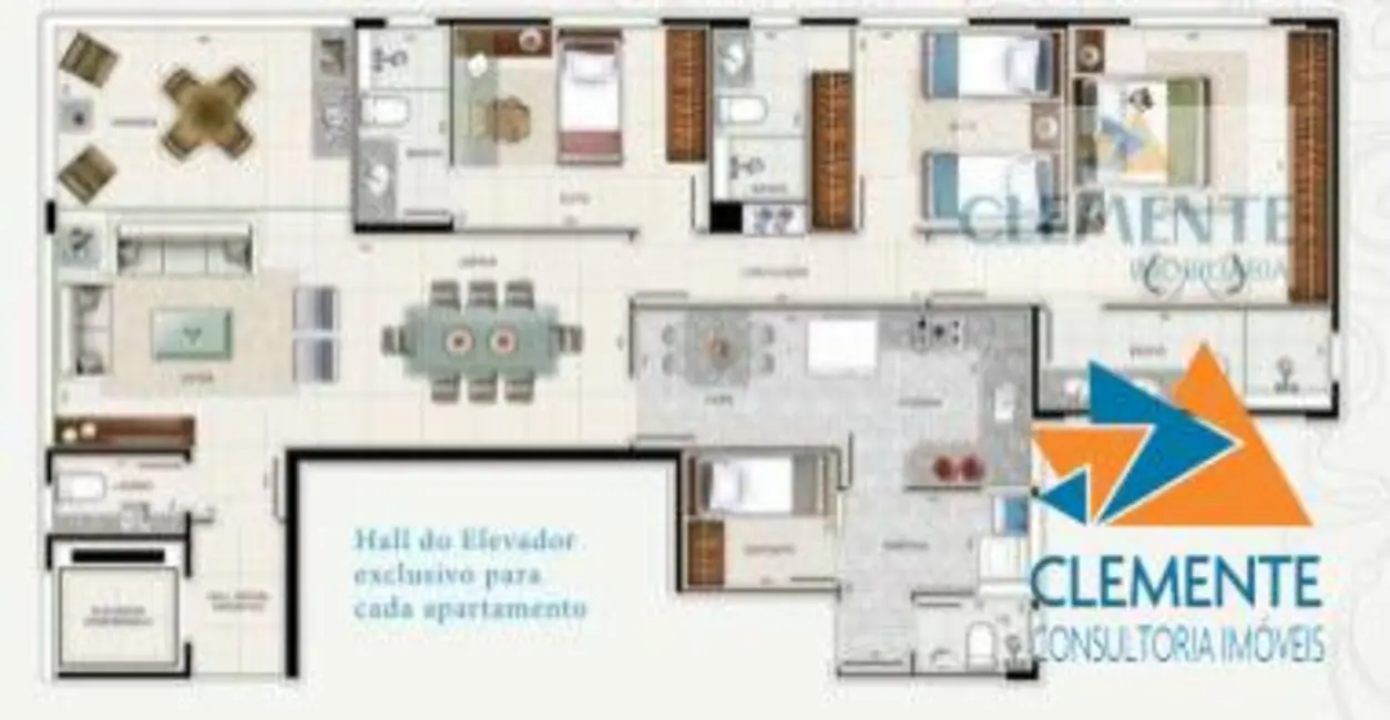 Foto 3 de Apartamento com 3 quartos à venda, 115m2 em Santo Agostinho, Belo Horizonte - MG