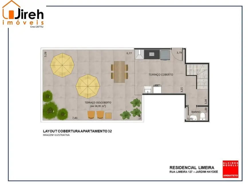 Foto 2 de Apartamento com 2 quartos à venda, 60m2 em Jardim Haydee, Maua - SP