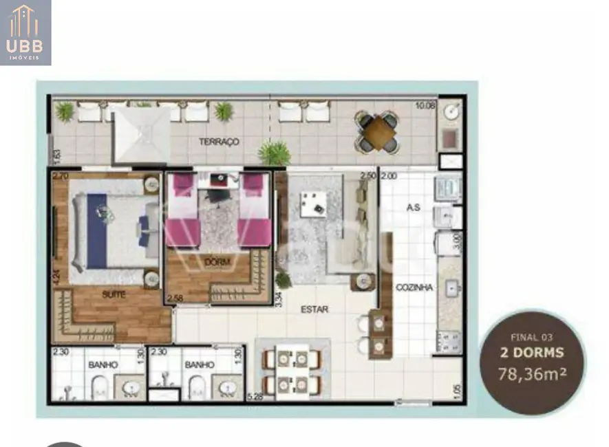 Foto 2 de Apartamento com 2 quartos à venda, 78m2 em Barueri - SP