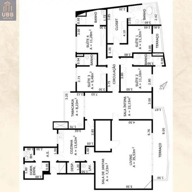 Foto 2 de Apartamento com 4 quartos à venda, 225m2 em Vila Suzana, São Paulo - SP