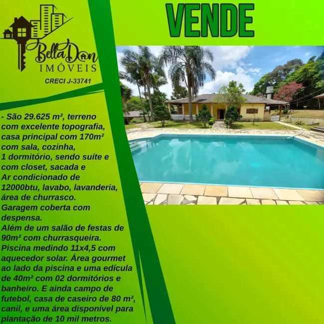 Sítio / Rancho com 3 quartos à venda, 29625m2 em Ibiuna - SP - imagem 2 Foto 2 de Sítio / Rancho com 3 quartos à venda, 29625m2 em Ibiuna - SP
