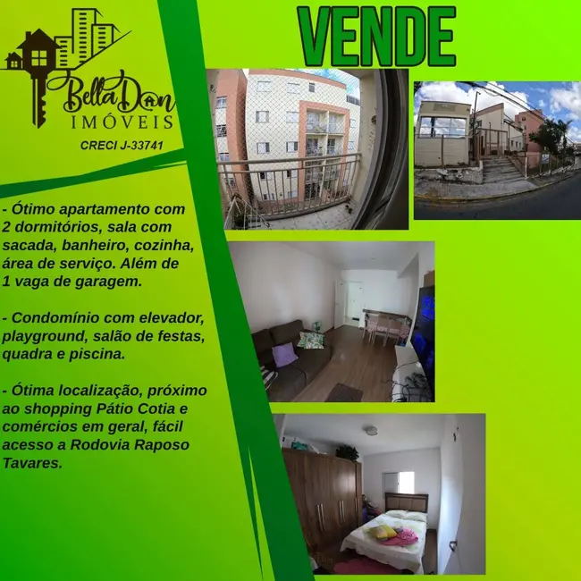 Foto 1 de Apartamento com 2 quartos à venda, 46m2 em Jardim Central, Cotia - SP