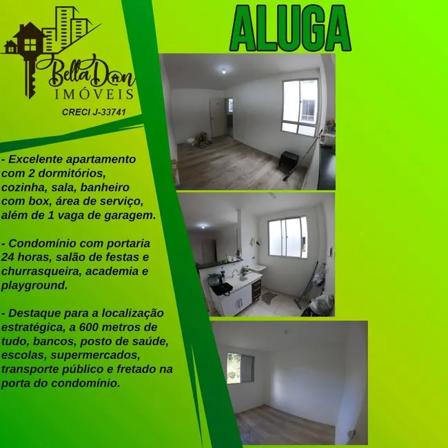 Foto 1 de Apartamento com 2 quartos para alugar, 45m2 em Chácara Tropical (Caucaia do Alto), Cotia - SP