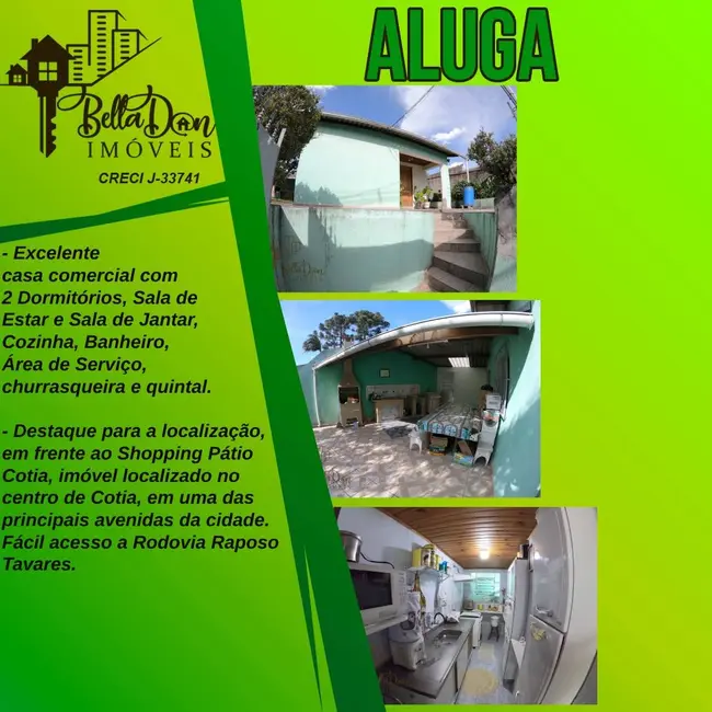 Foto 1 de Sala Comercial com 2 quartos para alugar, 100m2 em Centro, Cotia - SP
