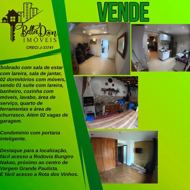 Foto 1 de Casa de Condomínio com 2 quartos à venda, 100m2 em Vargem Grande Paulista - SP