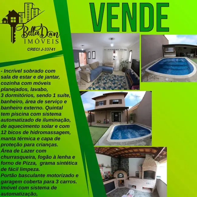 Foto 1 de Casa com 3 quartos à venda, 225m2 em Vargem Grande Paulista - SP