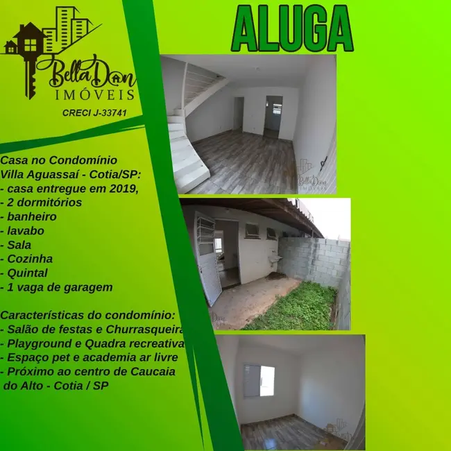 Foto 1 de Casa de Condomínio com 2 quartos à venda, 49m2 em Água Espraiada (Caucaia do Alto), Cotia - SP